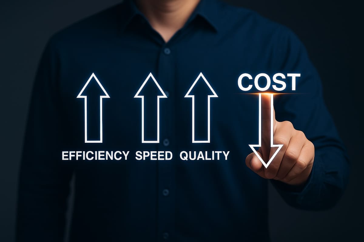 Cost-effective freight operations illustration